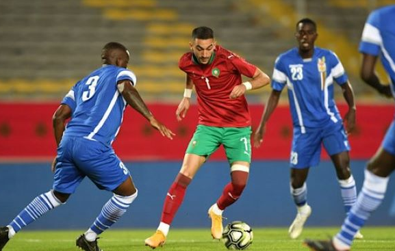  المنتخب الوطني يعود بثلاث نقاط ويتصدر مجموعته عقب فوزه على منتخب إفريقيا الوسطى