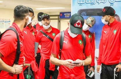  وصول المنتخب الوطني إلى موريتانيا(+صور)