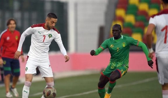  بأداء هزيل .. المنتخب المغربي يكتفي بالتعادل أمام مضيفه الموريتاني