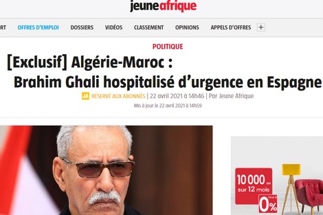  نقل زعيم الانفصاليين إلى مستشفى باسبانيا بهوية جزائرية مزورة