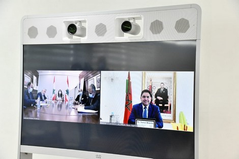  وزيرة الخارجية اللبنانية تجدد تقدير بلدها لصاحب الجلالة على مبادراته التضامنية