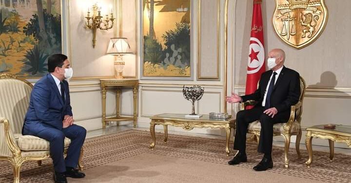  بوريطة يحل بقصر قرطاج محملا برسالة الملك محمد السادس إلى الرئيس التونسي قيس السعيد