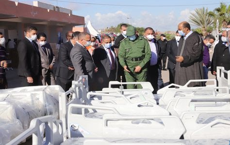  العيون.. تدشين مستشفى ميداني للتكفل بالمصابين بفيروس كورونا