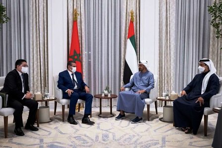  ولي عهد أبو ظبي يستقبل رئيس الحكومة مبعوثا خاصا من جلالة الملك