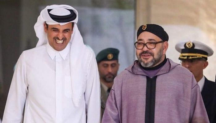  الملك محمد السادس يتلقى اتصالا من أمير قطر بعد فوز المغرب على البرتغال