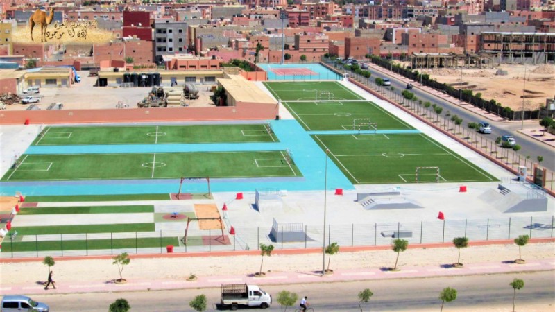  التنمية بالصحراء المغربية … قرية رياضية مكتملة بمدينة العيون لتفريخ المواهب
