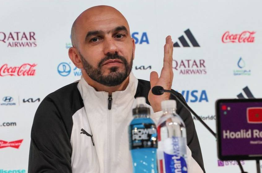  الركراكي: الملك والشعب المغربي فخورون بالصورة الجيدة التي رسمها الأسود في المونديال