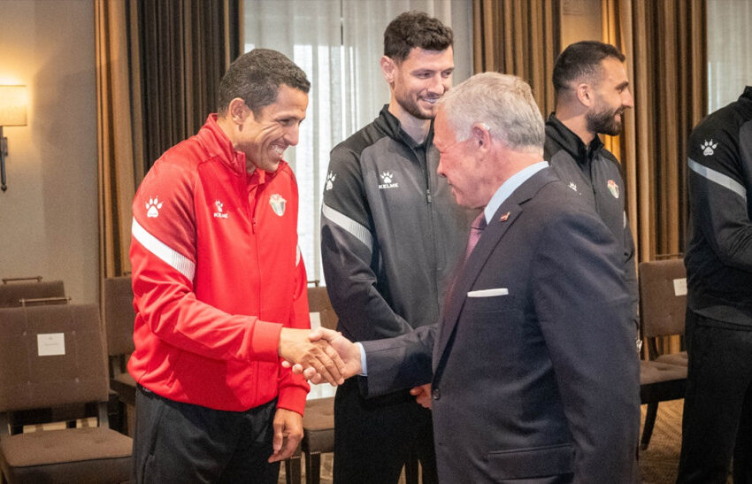  بعد قيادته منتخب النشامى الى نهائي أمم آسيا..العاهل الأردني يوشح الحسين عموتة