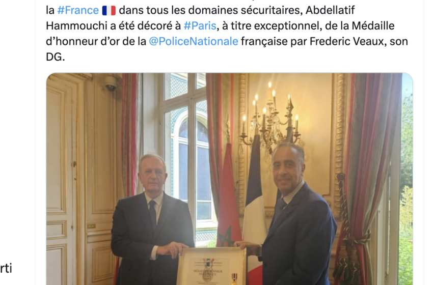  السفارة المغربية بباريس تشيد بتكريم السيد عبد اللطيف حموشي من قبل رؤساء الأجهزة الأمنية الفرنسية