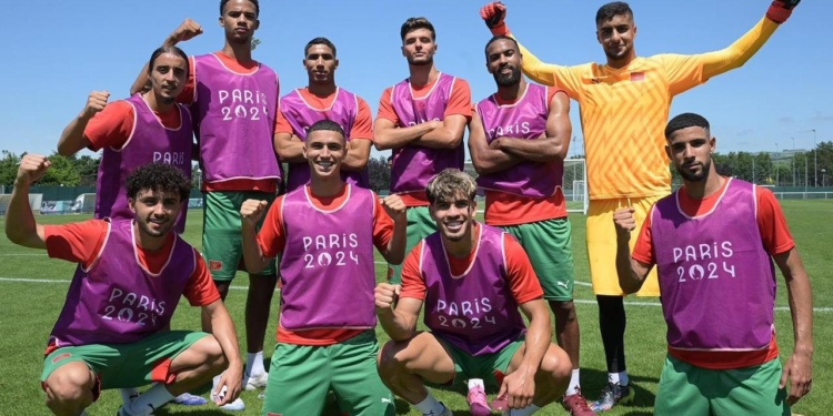  المنتخب الأولمبي المغربي يختتم تحضيراته استعدادا لمواجهة الأرجنتين بـ“أولمبياد باريس”