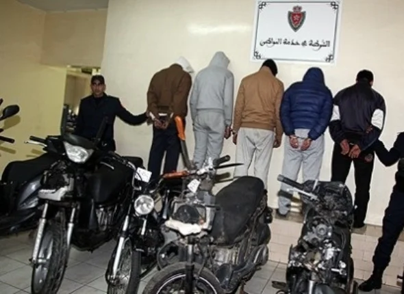  الديستي يكشف عصابة خطيرة لسرقة الدراجات النارية