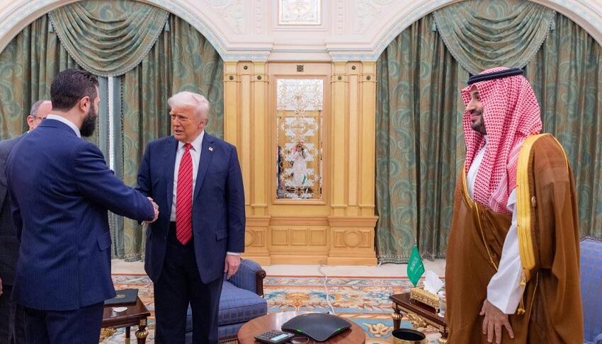  ترامب يطلب من أحمد الشرع الاعتراف بدولة إسرائيل