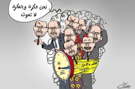 هشام جيراندو.. سيرة سفسطائي اعتاد التجول وسط دروب العبثية و المعلومات زائفة (كاريكاتير)