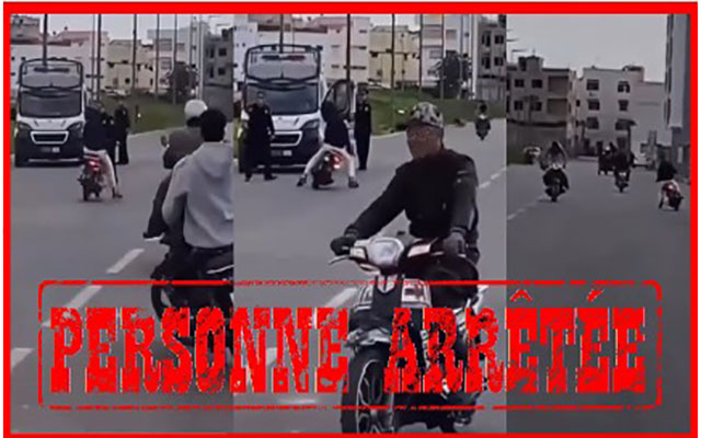  أمن سلا يتفاعل مع فيديو قاصر يقود دراجة نارية بتهور قرب دورية أمنية معرضا المواطنين وعناصر الشرطة للخطر